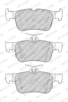 FERODO FDB4798 Brake Pad Set, disc brake
