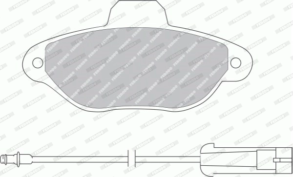 Brake Pad Set, disc brake PREMIER FDB925B