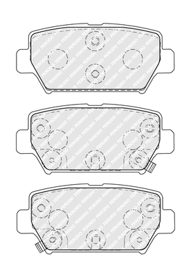 Brake Pad Set, disc brake PREMIER ECO FRICTION FDB5406