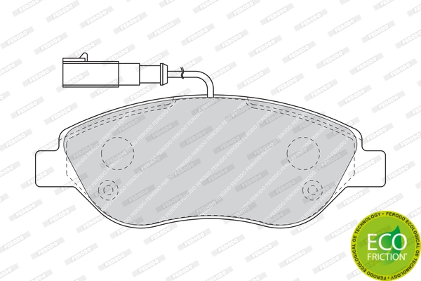 Brake Pad Set, disc brake PREMIER ECO FRICTION FDB1468