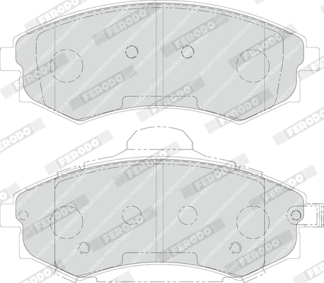 Brake Pad Set, disc brake PREMIER ECO FRICTION FDB1737