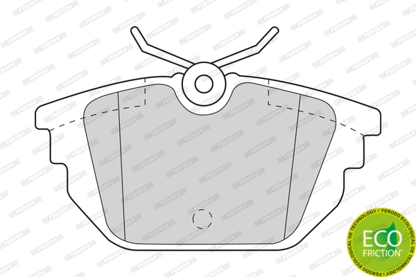 Brake Pad Set, disc brake PREMIER ECO FRICTION FDB1113