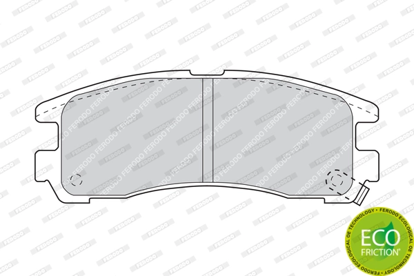 Brake Pad Set, disc brake PREMIER ECO FRICTION FDB803