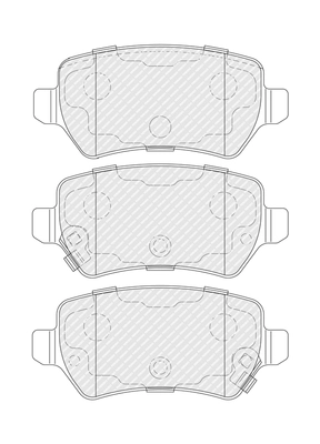 Brake Pad Set, disc brake PREMIER ECO FRICTION FDB5201