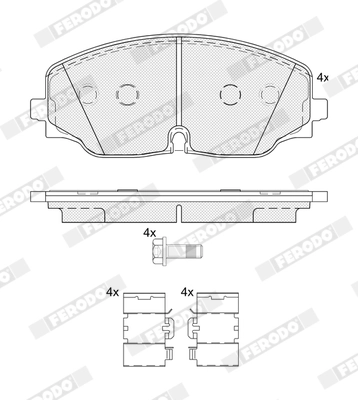 FERODO FDB5063 Brake Pad Set, disc brake