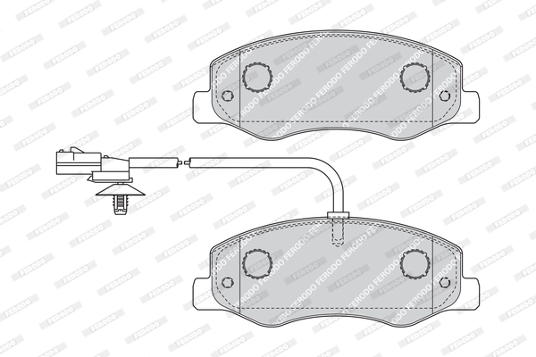 Brake Pad Set, disc brake PREMIER ECO FRICTION FVR4349