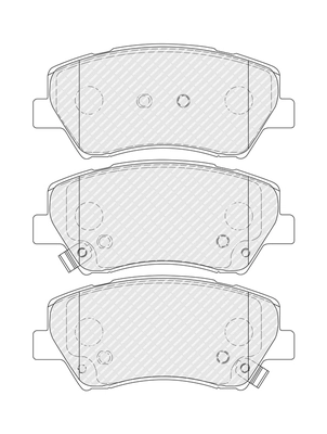 FERODO FDB5532 Brake Pad Set, disc brake