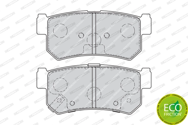 Brake Pad Set, disc brake PREMIER ECO FRICTION FDB1937