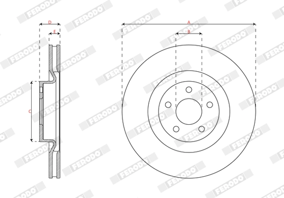 Brake Disc PREMIER DDF3111C
