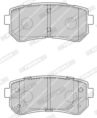 Brake Pad Set, disc brake PREMIER ECO FRICTION FDB4408