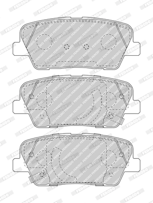 Brake Pad Set, disc brake FUSE+ Technology FDB5048