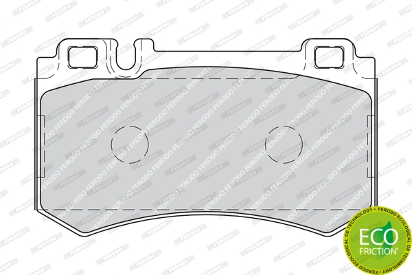 Brake Pad Set, disc brake PREMIER ECO FRICTION FDB1809