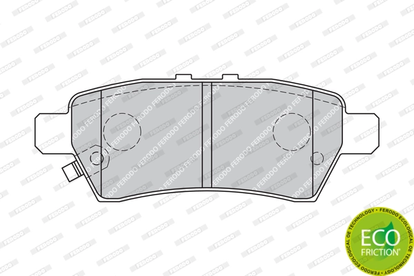 Brake Pad Set, disc brake PREMIER ECO FRICTION FDB1882
