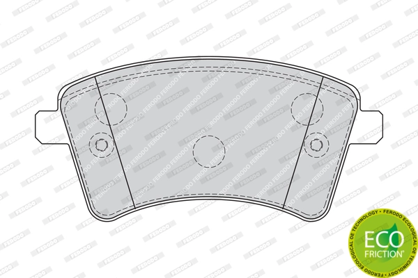 Brake Pad Set, disc brake PREMIER ECO FRICTION FDB4185