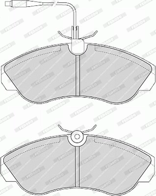 Brake Pad Set, disc brake PREMIER ECO FRICTION FVR968