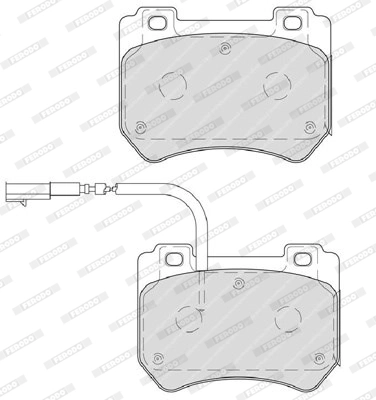 Brake Pad Set, disc brake PREMIER FDB4206