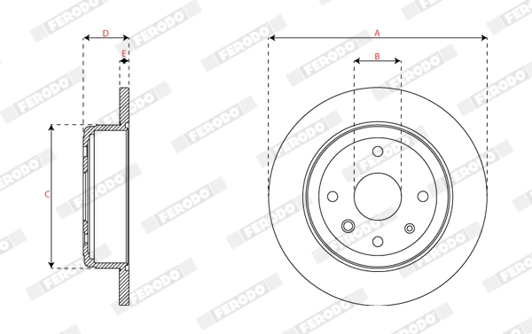 Brake Disc PREMIER DDF1944C