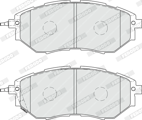 Brake Pad Set, disc brake PREMIER ECO FRICTION FDB1984