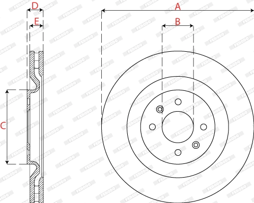 Brake Disc PREMIER DDF2784C