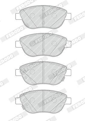 Brake Pad Set, disc brake PREMIER FDB4458