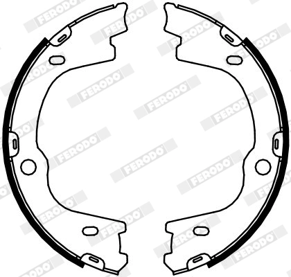 Brake Shoe Set, parking brake PREMIER FSB4087