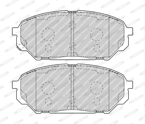 Brake Pad Set, disc brake PREMIER ECO FRICTION FDB4889