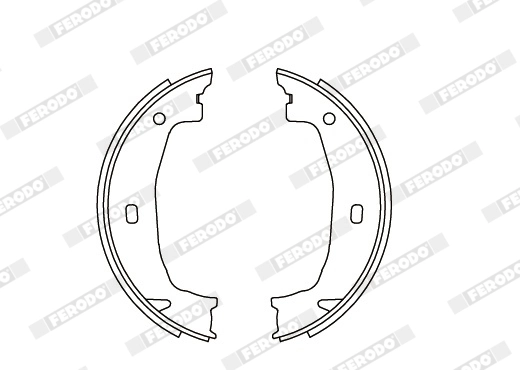 Brake Shoe Set, parking brake PREMIER FSB592