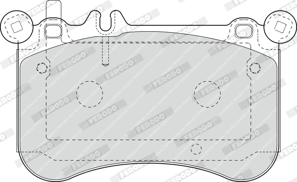 Brake Pad Set, disc brake FUSE+ Technology FDB4696