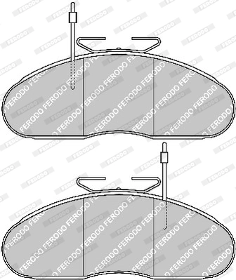 Brake Pad Set, disc brake PREMIER FVR792