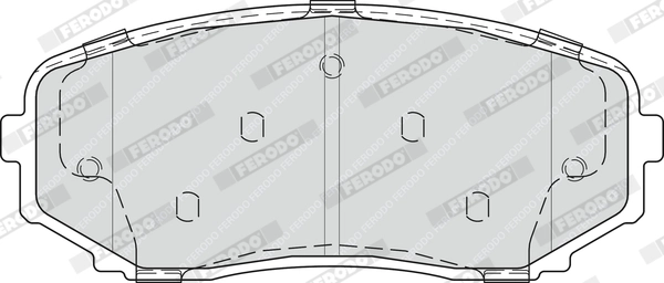 Brake Pad Set, disc brake PREMIER FDB4365