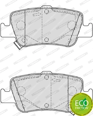 Brake Pad Set, disc brake PREMIER ECO FRICTION FDB4048
