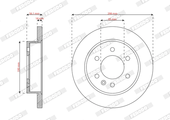 Brake Disc PREMIER DDF2984C