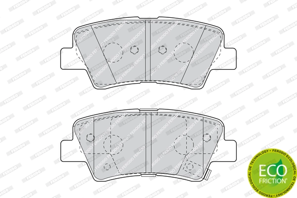 Brake Pad Set, disc brake PREMIER ECO FRICTION FDB4387