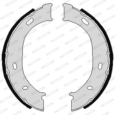 Brake Shoe Set, parking brake PREMIER FSB624