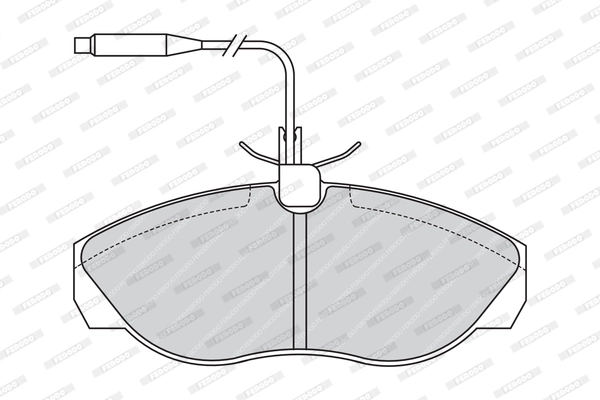 Brake Pad Set, disc brake PREMIER ECO FRICTION FVR967