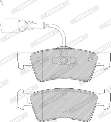 Brake Pad Set, disc brake PREMIER FVR1647