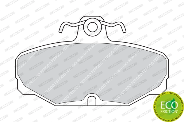 Brake Pad Set, disc brake PREMIER ECO FRICTION FDB398