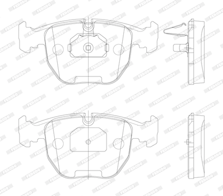 Brake Pad Set, disc brake PREMIER ECO FRICTION FDB997