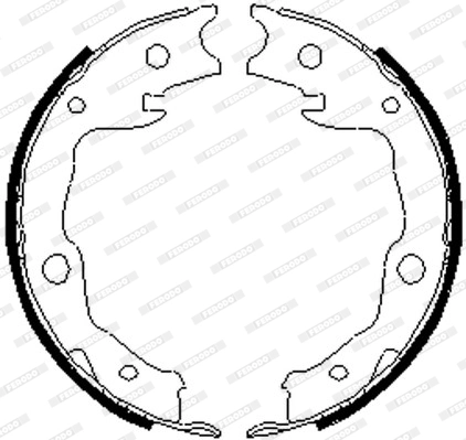 Brake Shoe Set, parking brake PREMIER FSB4035