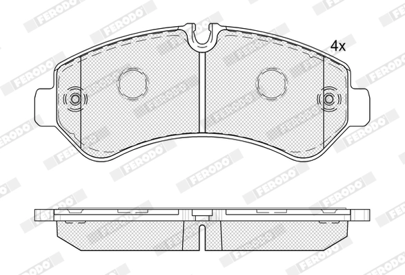 Brake Pad Set, disc brake PREMIER ECO FRICTION FVR5187