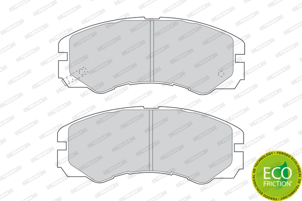 Brake Pad Set, disc brake PREMIER ECO FRICTION FDB1015