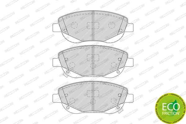 Brake Pad Set, disc brake PREMIER ECO FRICTION FDB4276