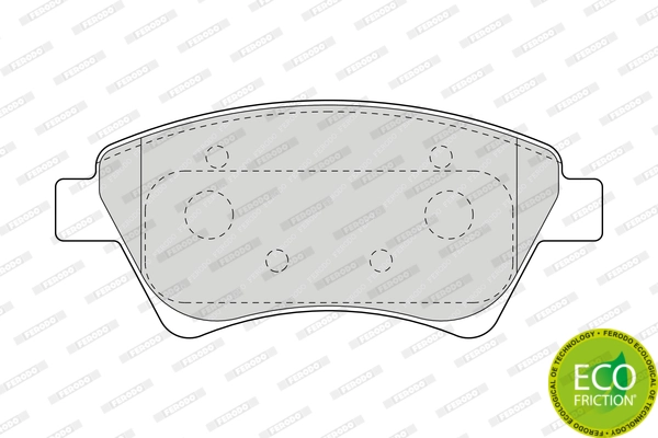 Brake Pad Set, disc brake PREMIER ECO FRICTION FDB1544