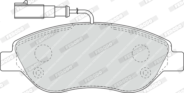 Brake Pad Set, disc brake PREMIER ECO FRICTION FDB1468