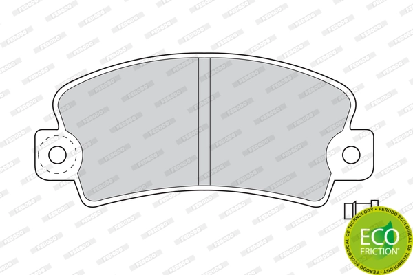 Brake Pad Set, disc brake PREMIER ECO FRICTION FDB113