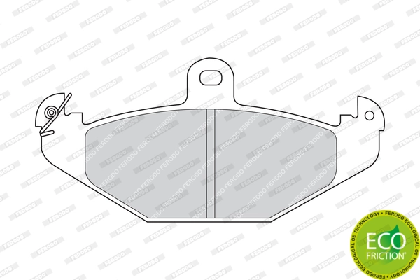 Brake Pad Set, disc brake PREMIER ECO FRICTION FDB878