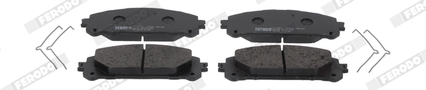 Brake Pad Set, disc brake PREMIER ECO FRICTION FDB5464