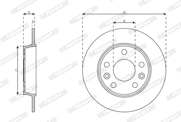 Brake Disc PREMIER DDF3046C