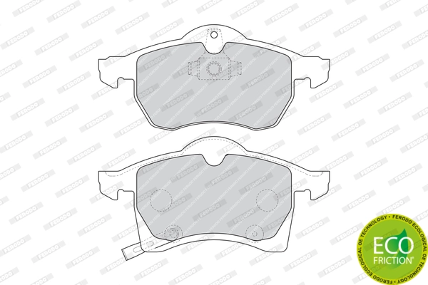 Brake Pad Set, disc brake PREMIER ECO FRICTION FDB1295