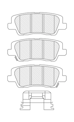 Brake Pad Set, disc brake PREMIER ECO FRICTION FDB5557